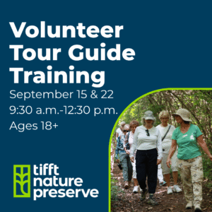 Volunteer tour guide training at Tifft